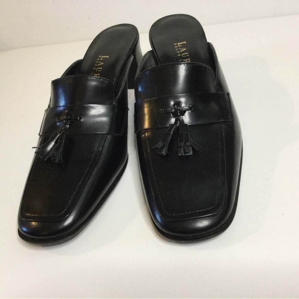 Black women's Leather Loafers by Lauren
